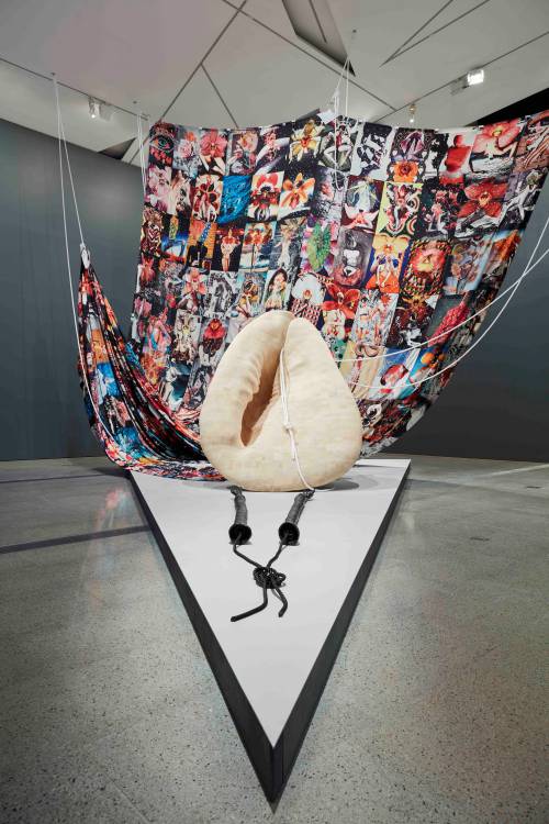 Del Kathryn Barton, the highway is a disco, National Gallery of Victoria, Installation view 10