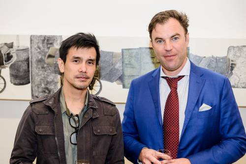 Jose Santos III and Matthias Arndt, Jose Santos III Distance Between Two Points, Arndt Art Agency, Berlin, Opening Reception 1