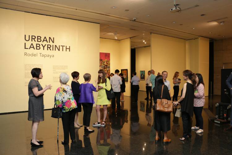 Rodel Tapaya, Urban Labyrinth, Ayala Museum, Opening Reception 20.JPG