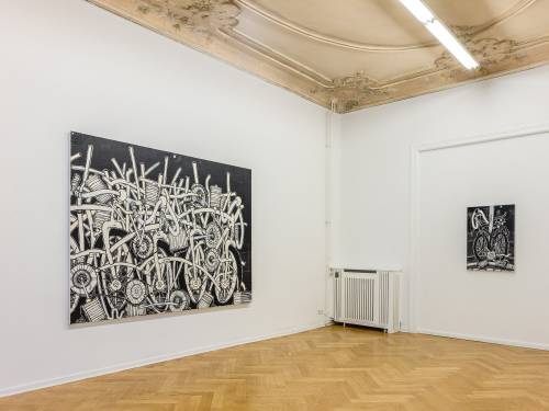 Timothy Curtis, Temporary Decisions Inkblots and Bikes, Arndt Art Agency Berlin, Installation view 7